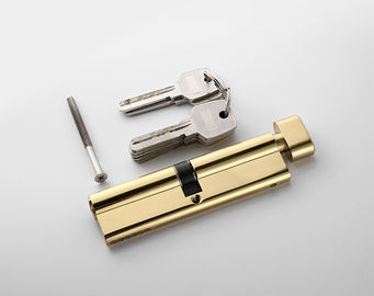 Złoty miedziany zamek drzwi cylinder 110mm Wysokiej bezpieczeństwa z kciukiem