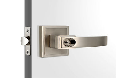 Satynowy nikel Tubularne zamki drzwiowe Wysoki bezpieczeństwo 3 miedziane klucze 60 mm Backset