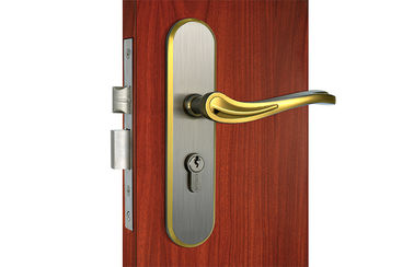 PVD Finishing Door Lock Mortise Lever Handle Solid Zinc 3 Klawisze mosiężne