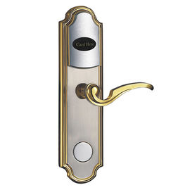 Inteligentny złoty / niklowy elektroniczny zamek drzwiowy RFID Karta cyfrowa zamki drzwiowe bez klucza