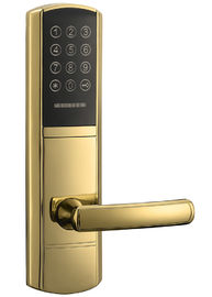 Złoto PVD Elektroniczny zamek drzwi Odblokowany hasłem lub kartą Emid