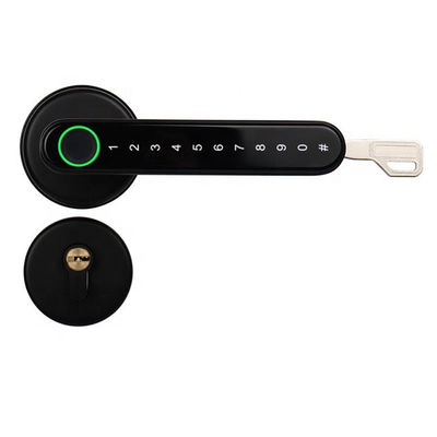 TT Lock APP Fingerprint Lock Bluetooth Smart Lock Digital Electronic Lock Keyless Door Lock Handle Zynk Black Handle