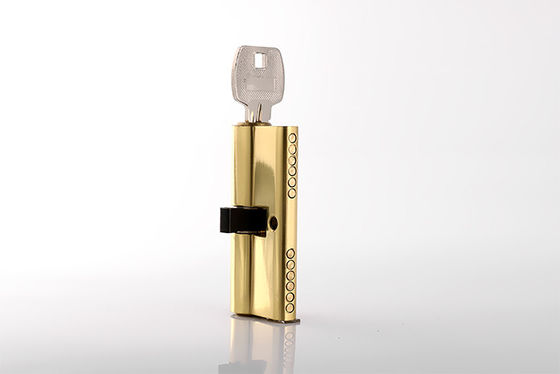 Bezpieczny Złoty Zamknięcie Zamknięcie Cylinder mosiądz 70mm 2 kluczyki Z Pin Tumbler