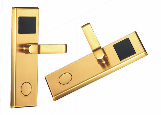 PVD Gold Modern House LOCK Hotelowy zamek wejściowy z kartą / kartą otwartą