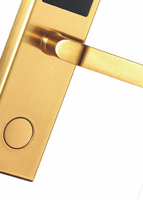 PVD Gold Modern House LOCK Hotelowy zamek wejściowy z kartą / kartą otwartą