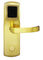 Elektroniczna karta Hotel Zamek drzwiowy Złote wykończenie pasuje grubość drzwi 38 - 50 mm