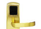 Elektroniczna karta Hotel Zamek drzwiowy Złote wykończenie pasuje grubość drzwi 38 - 50 mm