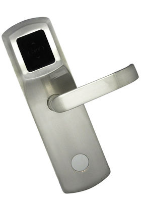 Inteligentny hotel elektroniczny zamek drzwiowy szczotkowany nikel wykończenie cylinder z cynku