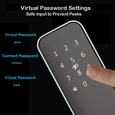 Kombinacja Smart Door Lock Remote Control For Front Door Srebrny/Czarny opcjonalny