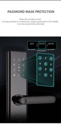 Wi-Fi TTLOCK Smart Door Lock Biometryczny odcisk palca Dźwignia drzwiowa cyfrowa blokada bez klucza