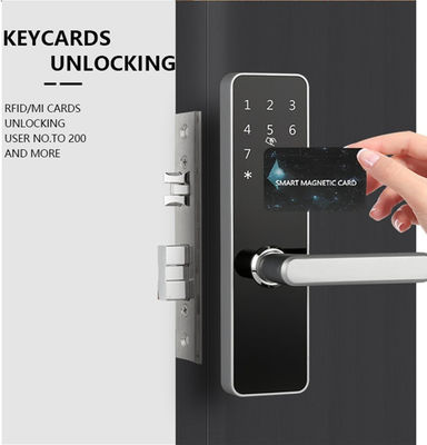 Smart Door Lock Keyless NFC / IC Card Odblokowanie ekranu dotykowego klawiatura Hotel APP