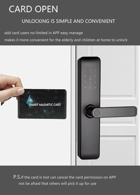 Malarskie Bluetooth WiFi RFID Bez klucza smart zamki dla apartamentów Dom drzwi wejściowe Drzwi pokojowe