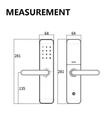 Bluetooth Wi-Fi RFID Bez klucza Smart Door Lock For Home Entry Door Door