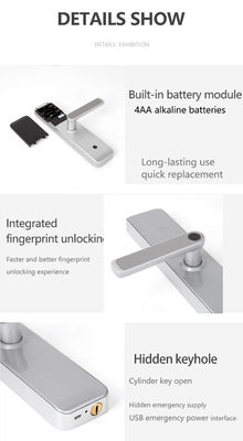 Bluetooth Wi-Fi RFID Bez klucza Smart Door Lock For Home Entry Door Door