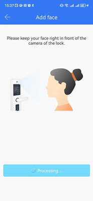 Aluminium Commercial Smart Lock Rozpoznawanie twarzy Video Cat Eye Palm Vein Unlocking IP65