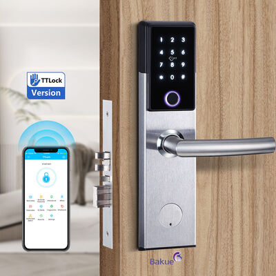 Ognioodporny zamek do drzwi 120min Smart Door Lock  Malowany  Bezpieczny dostęp Bluetooth WiFi Kod Karta Klucz mechaniczny Opcje