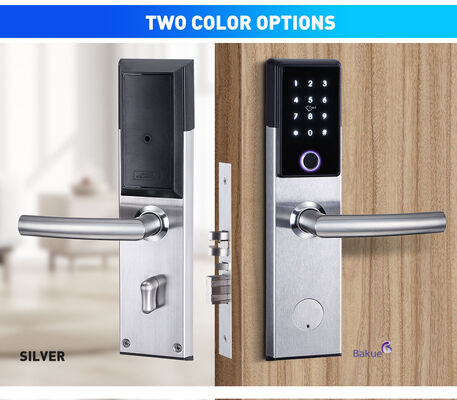 Bluetooth Ognioodporny Smart Door Lock Czarny Srebrny z Kodem Karty Odcisk Palca APP WiFi Waga brutto 285Kg System bezpiecznego wejścia