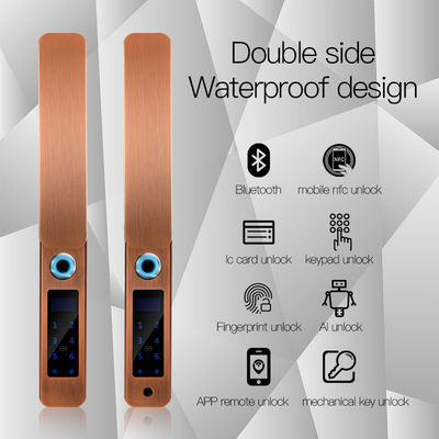 IP68 wodoodporny odcisk palca FPC Smart Door Lock Bluetooth Antique