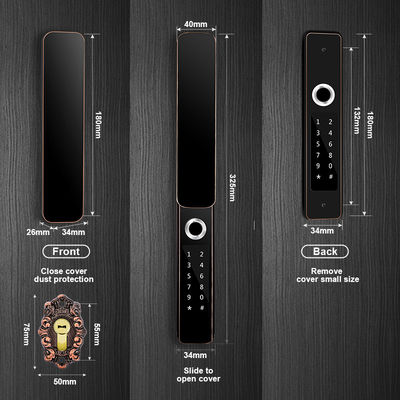 IP68 wodoodporny odcisk palca FPC Smart Door Lock Bluetooth Antique