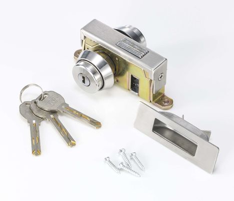 Dwucylindrowa ramka aluminiowa, zamek szklany drzwiowy SUS304