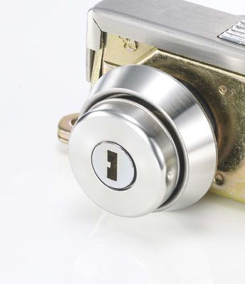 Dwucylindrowa ramka aluminiowa, zamek szklany drzwiowy SUS304