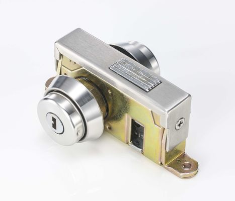 Dwucylindrowa ramka aluminiowa, zamek szklany drzwiowy SUS304