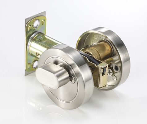 Zynkowe ciało mosiężne Cylinder Circle Deadbolt Lock Satin Nickel