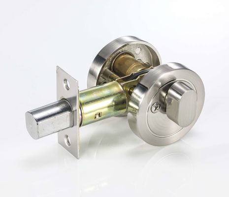 Zynkowe ciało mosiężne Cylinder Circle Deadbolt Lock Satin Nickel