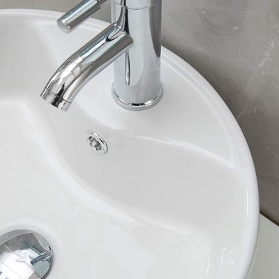 Odporny na wstrząsy nad zestawem Biały z porcelany Łazienka do łazienki