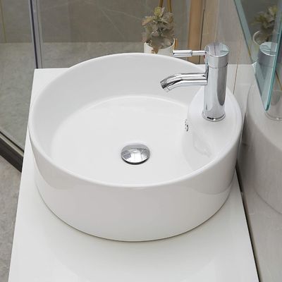Odporny na wstrząsy nad zestawem Biały z porcelany Łazienka do łazienki