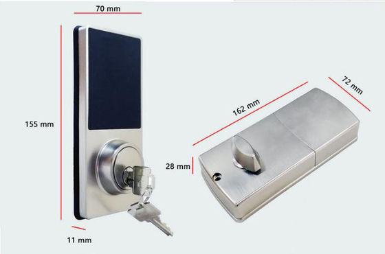 Bluetooth 4.1 LR6 Baterie alkaliczne Smart Door Lock For Home