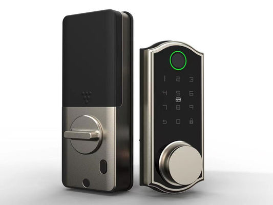 /Remote Control Smart Door Lock Deadbolt 4pcs /AA baterie dla drewnianych drzwi