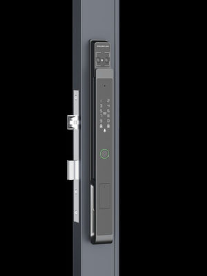 Czarny Smart Door Knob Palma / Rozpoznawanie twarzy / Video Cat Eye IP65