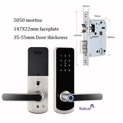 Kontroler eKey Typ RFID Zamek drzwiowy z 2 sztukami klucza mechanicznego Trwałe urządzenie kontroli dostępu do różnych środowisk